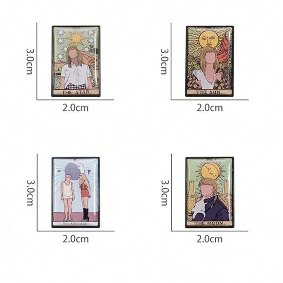 TAROT TAYLOR PIN SET THE ANTI-HERO, THE STAR, THE MOON, THE SUN - Picture 3 of 10